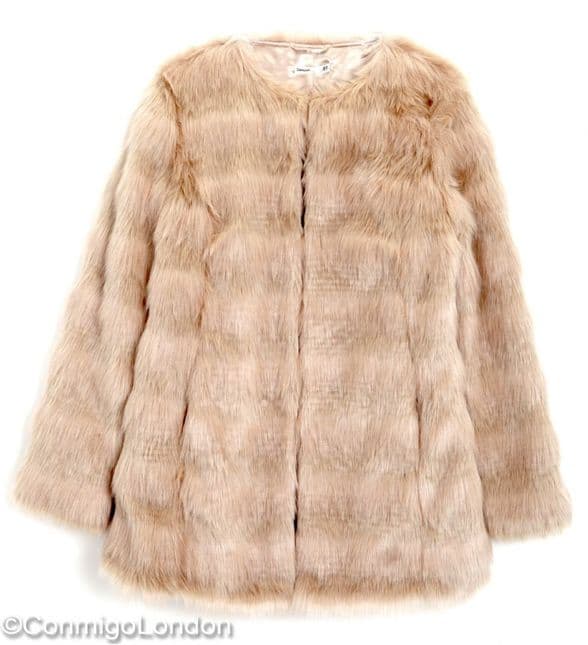 Madrid Lavand Faux Fur Coat