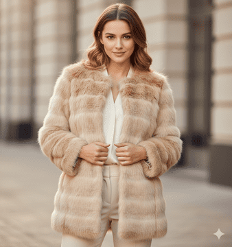 Madrid Lavand Faux Fur Coat