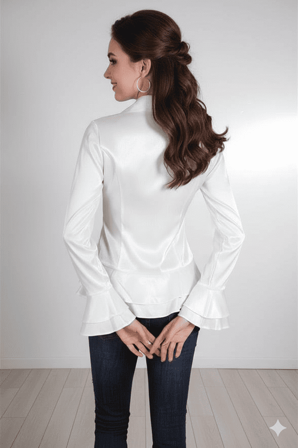 Office Smart Shirt /ConMiGo CH001 French Elegance Style shirts White Shirt