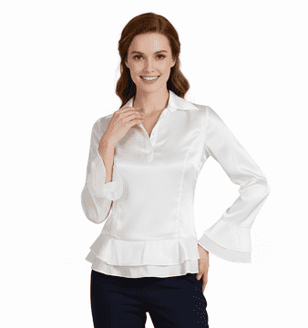 Office Smart Shirt /ConMiGo CH001 French Elegance Style shirts White Shirt
