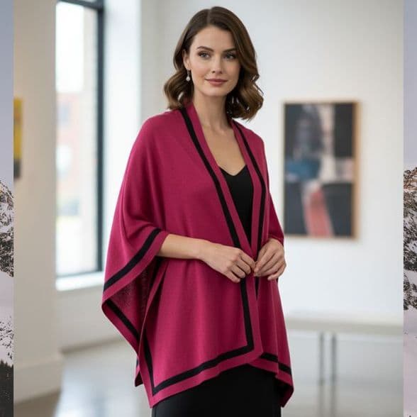 PIA ROSSSINI ALICE WRAP SILVER GREY
pia rossini clothing
ALICE WRAP SILVER GREY
Luxurious Warm Knitted Wrap with Feminine Fluted Edge Detail