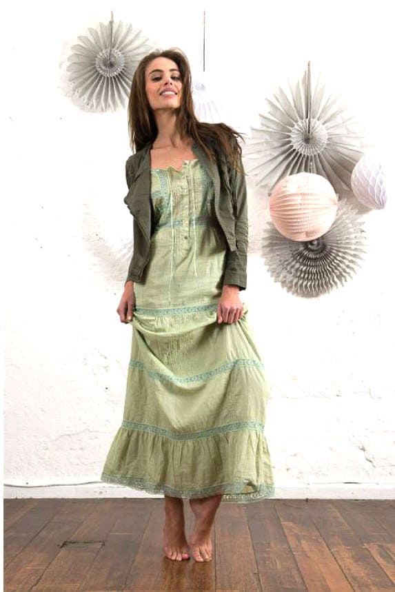 Red Soul   Pencil dress  - Green - French Fashion from Aix en Provence
