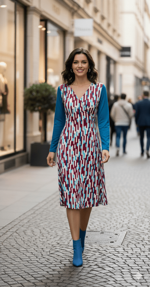 Tantrend Petrol Blue Dress - Madrid, Spain