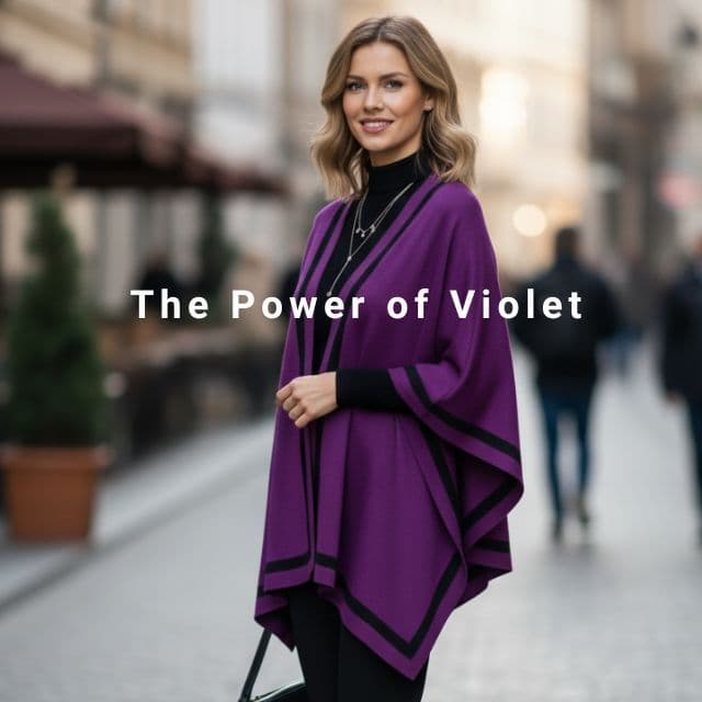 PIA ROSSSINI AVA WRAP - VIOLET/BLACK