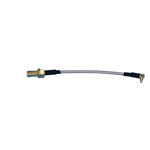 M2MAC-316-MR-08-SFP - MMCX RA to SMA-Female Bulkhead Jack 100mm RG316