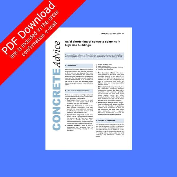 Axial shortening of concrete columns in high-rise buildings. PDF