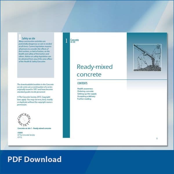Concrete on site 1: Ready-mixed concrete PDF
