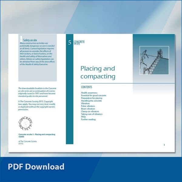 Concrete on site 5: Placing and compacting PDF