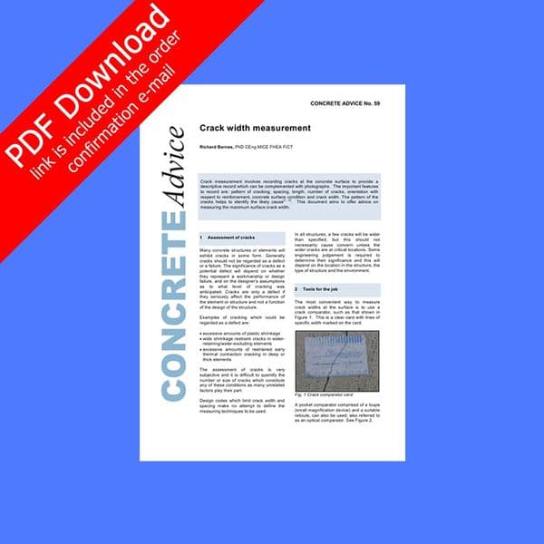 Crack width measurement. PDF