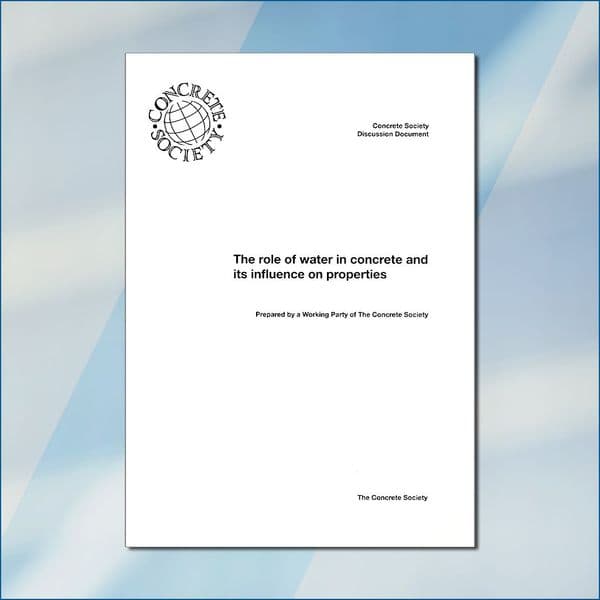 CS156 The role of water in concrete and its influence on properties PDF