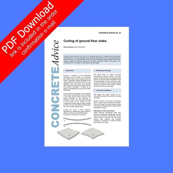 Curling of ground floor slabs. PDF