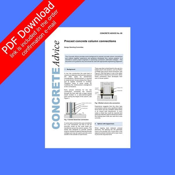 Precast concrete column connections