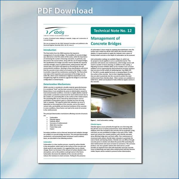 TN12 - Management of Concrete Bridges PDF