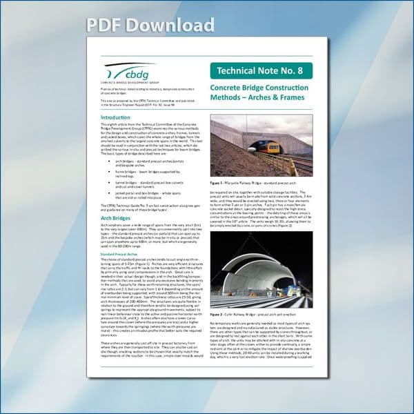 TN8 - Concrete Bridge Construction Methods – Arches & Frames PDF