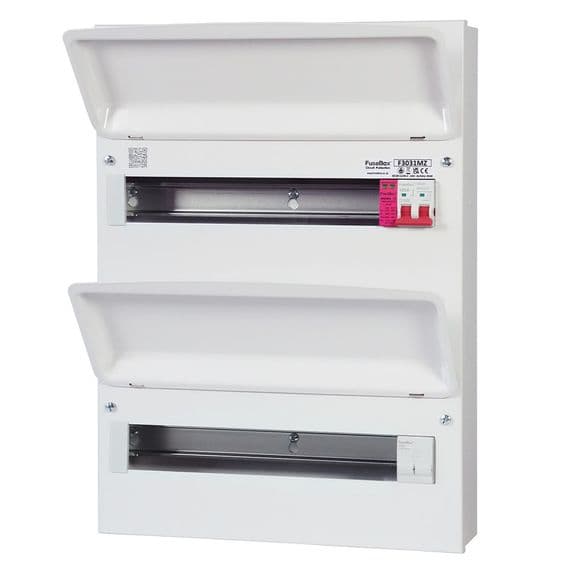 Fusebox F3031MZ 29 Way Duplex Main Switch Consumer Unit + integral Surge Protection