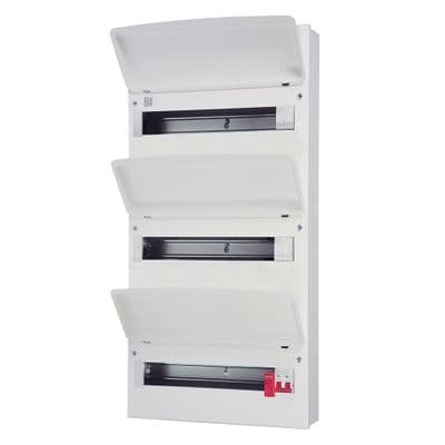 FuseBox F3047MZ 47 Way Triplex RCBO Consumer Unit + Surge Protection