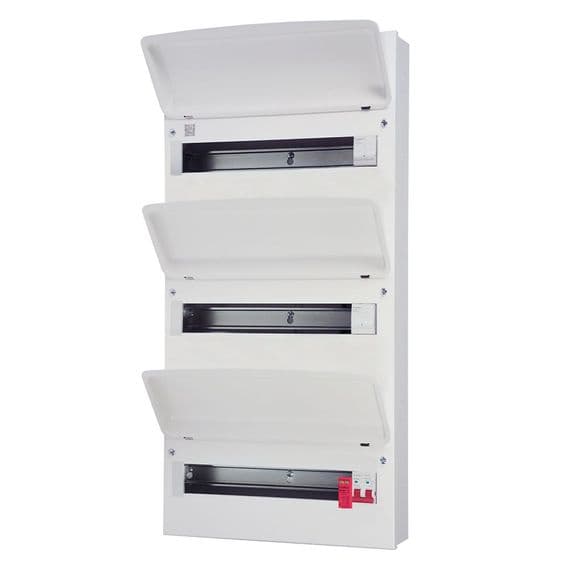 Fusebox F3047MZ 47 Way Duplex Main Switch Consumer Unit + integral Surge Protection