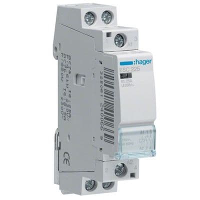Hager ESC225 25A Contactor 2NO 1 Module