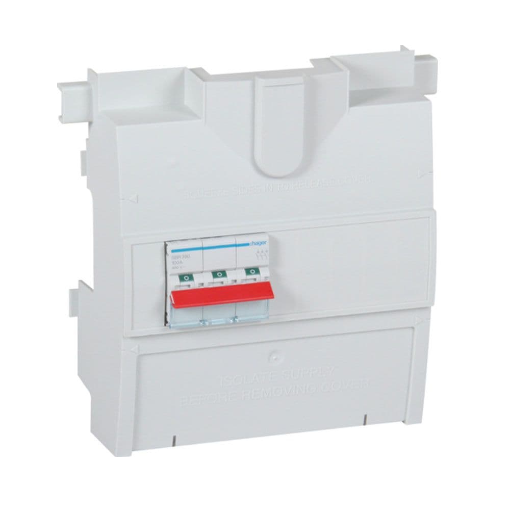 Hager JK11254S 125A 3 Phase Mains Isolator Incomer Kit