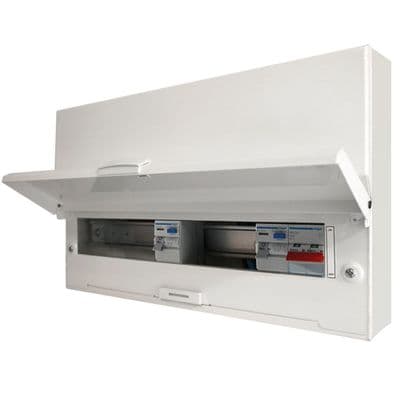 Hager VM966HK 12 Way Dual RCD Metal Consumer Unit