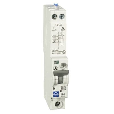 Lewden 16amp AFDD RCBO 30mA P04-B16/30/1PNA