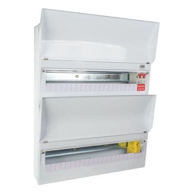 Lewden PRO-R40W-R1S 40 Way Duplex RCBO Consumer Unit with Surge Protection