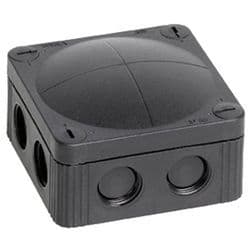 Wiska Combi 308/5 Black Weatherproof Junction Box