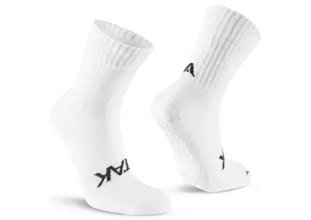 Atak Ultra Light Quarter Leg Grip Socks in  White