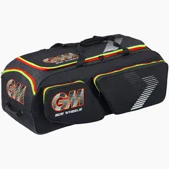 GM 2025 Wheelie 909 Cricket Bag Black / Red / Yellow
