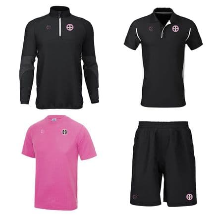 Hellesveor CC 1/4 Zip, Training Tee, Polo, Shorts Package