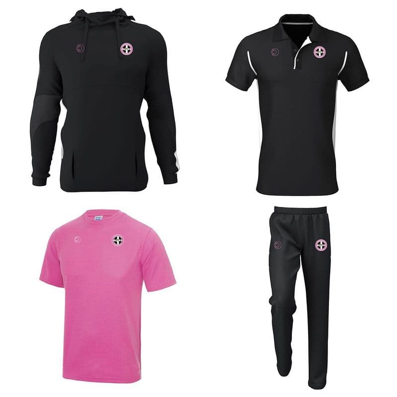 Hellesveor CC Hoodie, Training Tee, Track B, Polo Package
