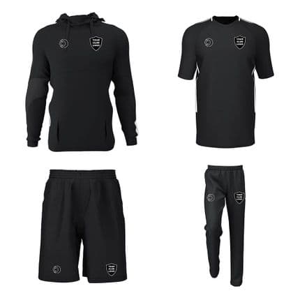 Hoodie, Training Tee, Track B, Shorts Package