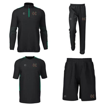 Housing CC 1/4 Zip, Training Tee, Track B, Shorts Package