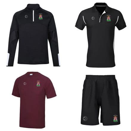 Lanhydrock CC 1/4 Zip, Training Tee, Polo, Shorts Package