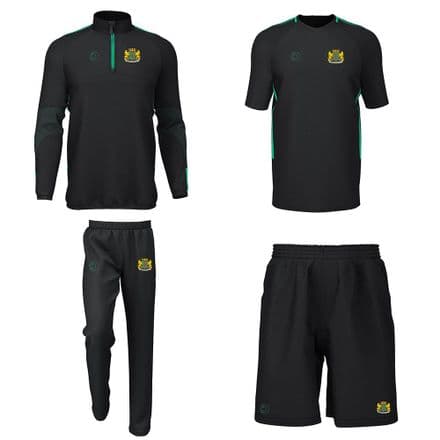 Leedstown CC 1/4 Zip, Training Tee, Track B, Shorts Package