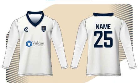 Moddershall CC White LS Playing Jumper - Sublimated Min Order Qty Speak to Club to Order