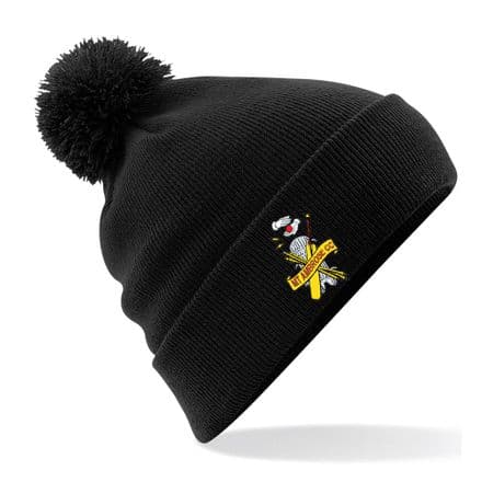 Mt Ambrose CC Bobble Hat Black