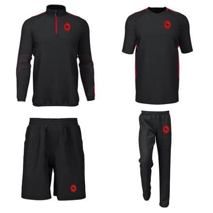 Pencarrow CC 1/4 Zip, Training Tee, Track B, Shorts Package