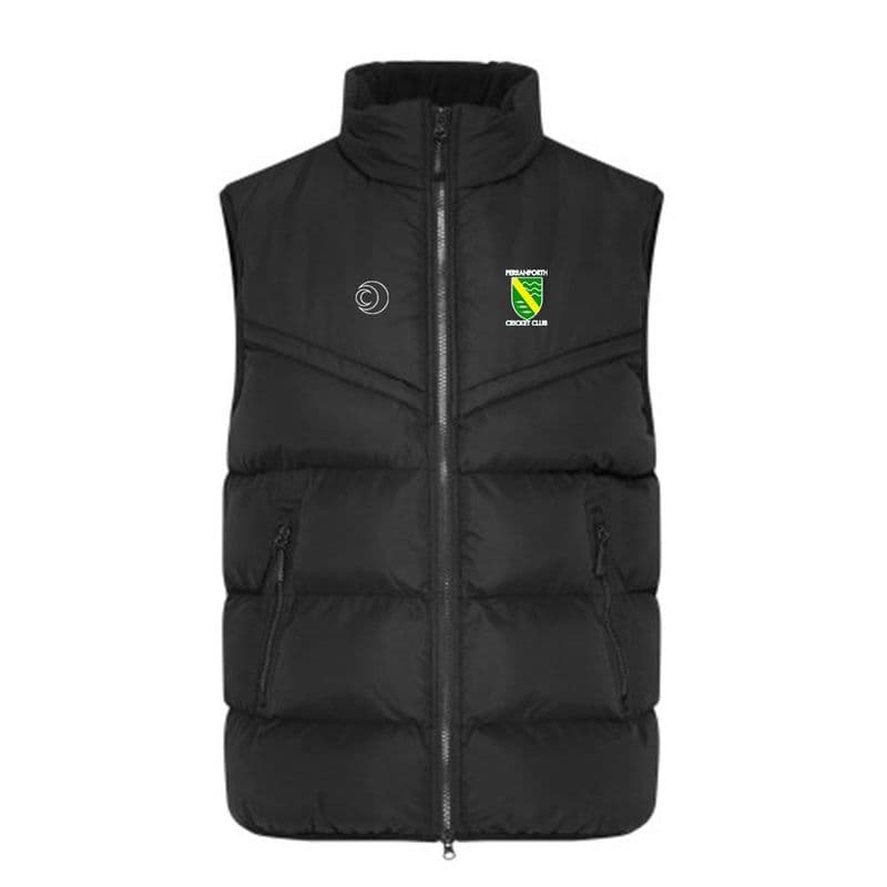 Perranporth  CC Chevron Puffer Gilet