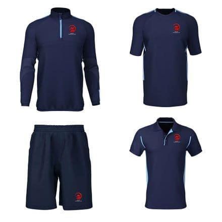 Saltash CC 1/4 Zip, Training Tee, Polo, Shorts Package