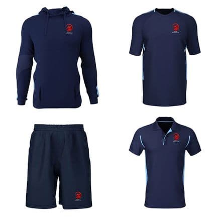 Saltash CC Hoodie, Training Tee, Polo, Shorts Package