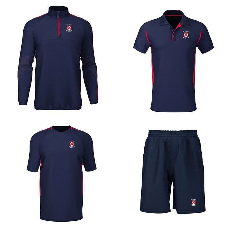St Austell CC 1/4 Zip, Training Tee, Polo, Shorts Package