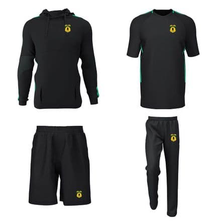 St Erme CC Hoodie, Training Tee, Track B, Shorts Package