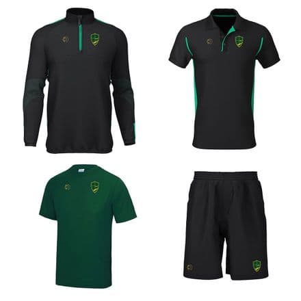 St Newlyn East CC 1/4 Zip, Training Tee, Polo, Shorts Package