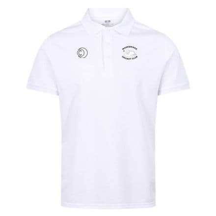 Wadebridge CC White Polo Shirt (Adult, Youth and Junior sizes)