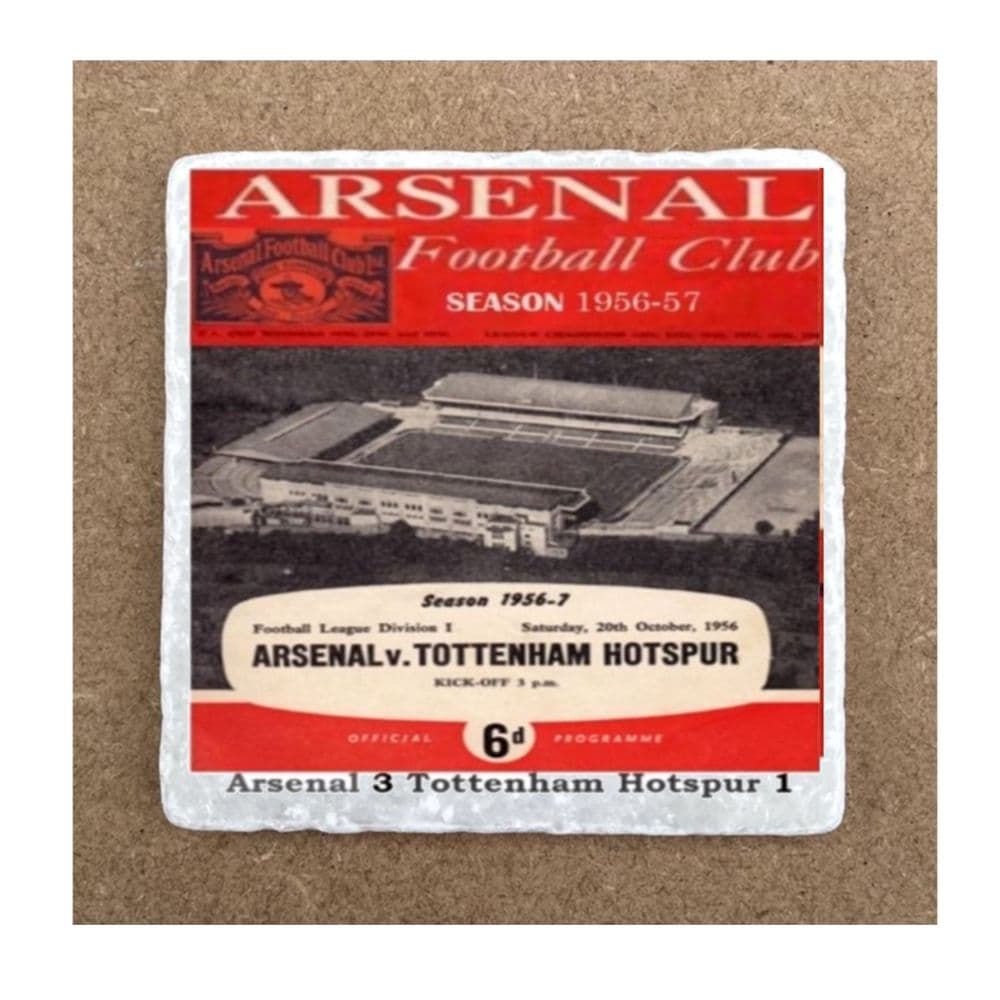 Arsenal Official Programme 1956/7 coaster
