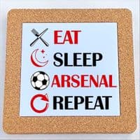 eat sleep arsenal repeat trivet