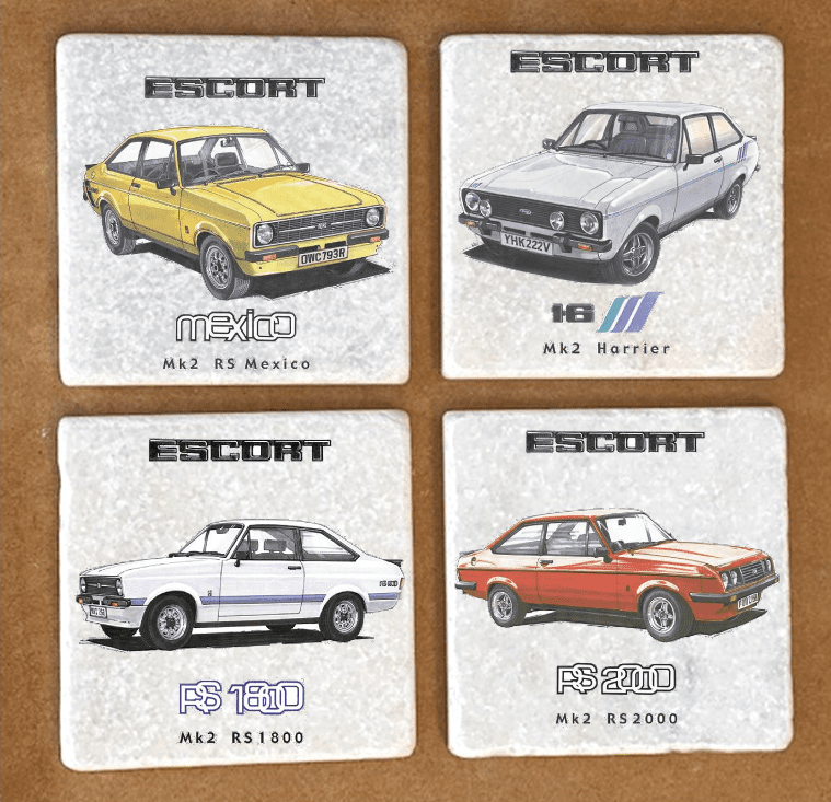 thumbnail image 2 of RS 2000 MK2 Logo Hoodie – Black, Long Sleeve, Unisex, Retro Ford Escort Cortina GT Mexico Lotus 2 of 4