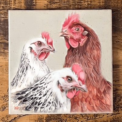 Farm Hens Trivet