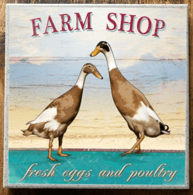 Farm Shop Ducks Trivet